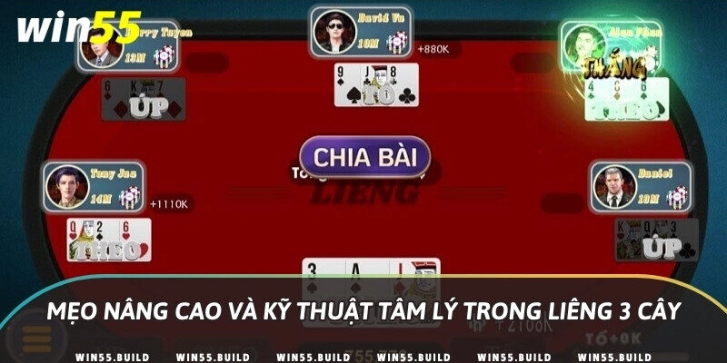 Mẹo nâng cao và kỹ thuật tâm lý trong Liêng 3 cây