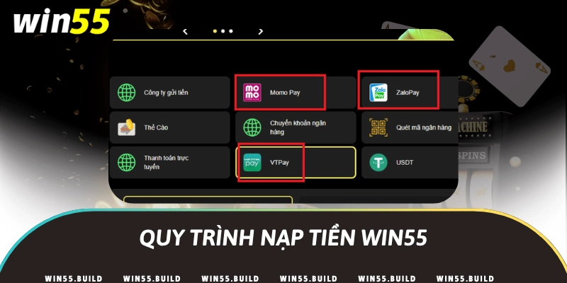 Nạp tiền Win55